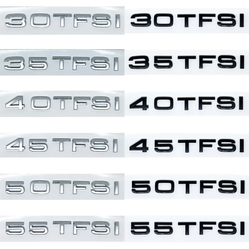 Estilo de coche 30 35 40 45 50 55 60 TFSI 2,0 TDI Logo emblema insignia del maletero trasero pegatina para Audi A4 A5 A6 A7 A8 Q
Estilo de coche 30 35 40 45 50 55 60 TFSI 2,0 TDI Logo emblema insignia del maletero trasero pegatina para Audi A4 A5 A6 A7 A8 Q