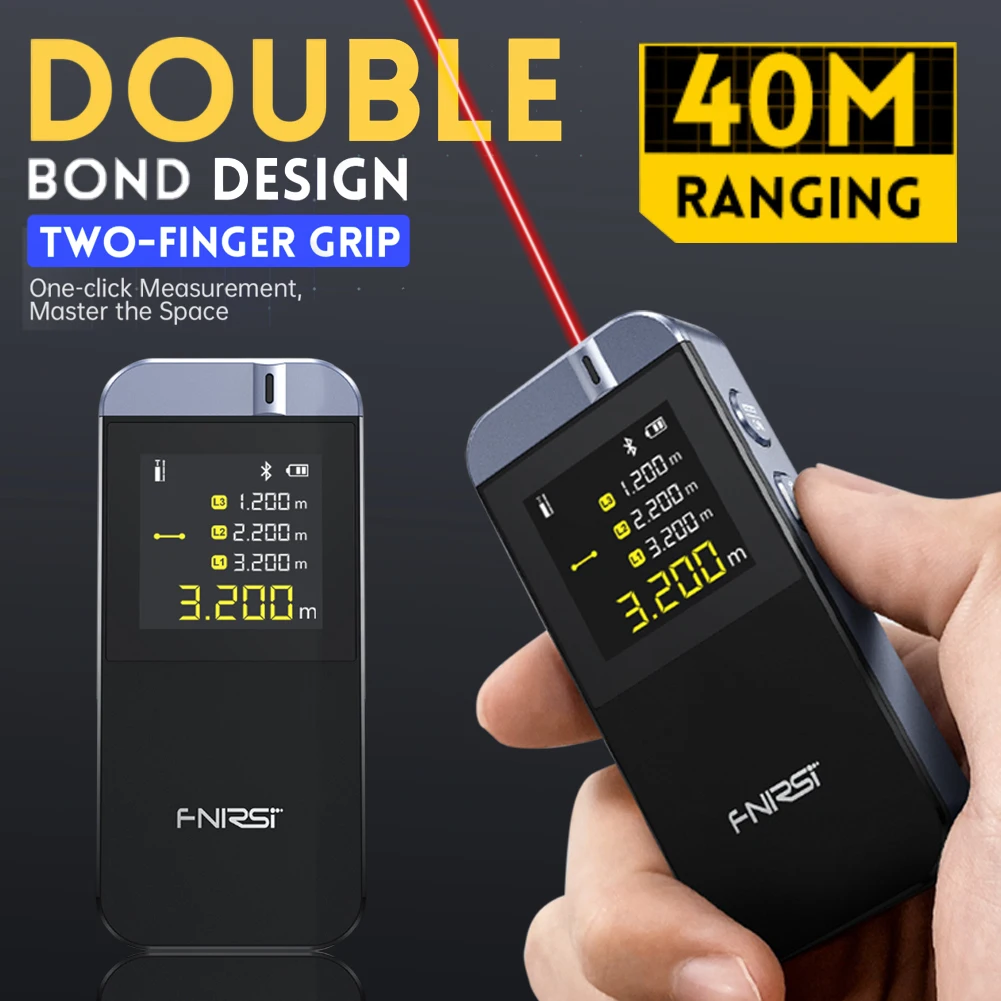 FNIRSI IR40 Smart Laser Rangefinder 40M Laser Tape Measure Digital Distance Meter Metro Laser Digital Accurate APP To Draw Laser
FNIRSI IR40 Smart Laser Rangefinder 40M Laser Tape Measure Digital Distance Meter Metro Laser Digital Accurate APP To Draw Laser