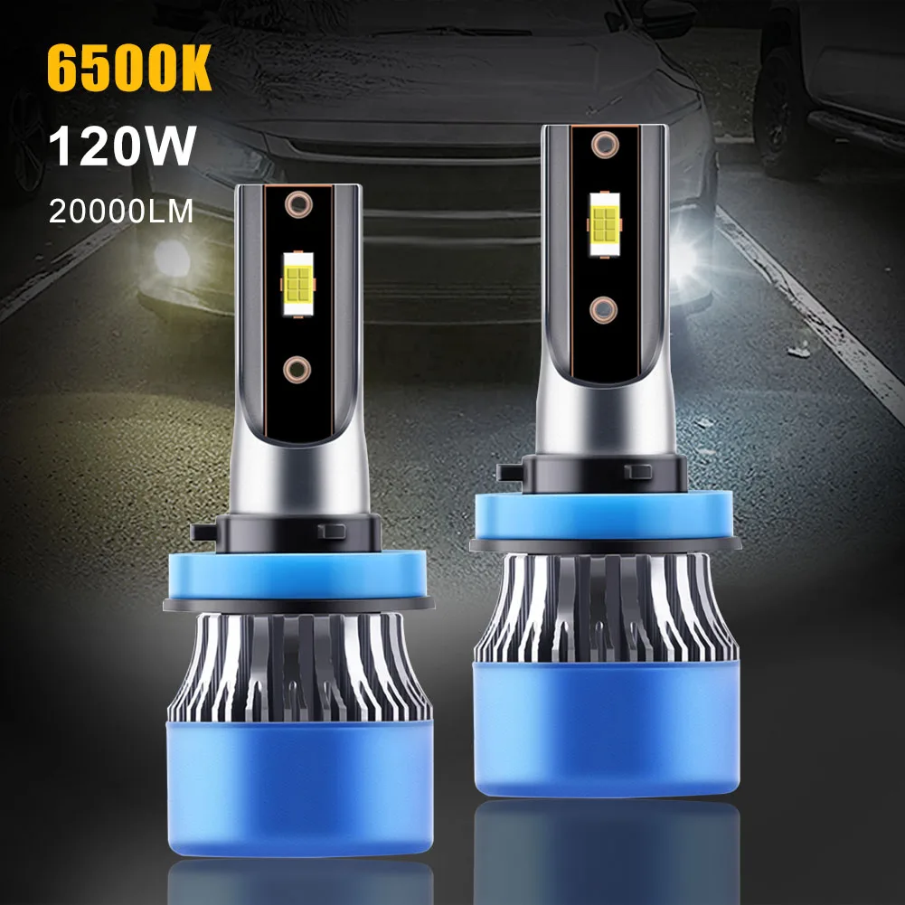 H4 H7 Car LED Bulb H1 9005 9006 H8 H9 H11 Headlight Bulb 20000LM 120W 6500K White IP68 Waterproof Automotive Headlight 12V 24V
H4 H7 Car LED Bulb H1 9005 9006 H8 H9 H11 Headlight Bulb 20000LM 120W 6500K White IP68 Waterproof Automotive Headlight 12V 24V