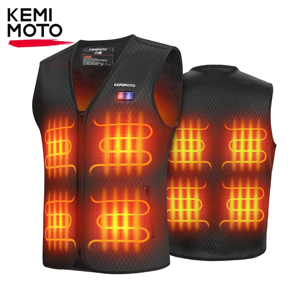 KEMIMOTO Men's Heated Vest Jacket Motorcycle Heated Vest 8 Heating Zone USB Electric Heating Vest For Skiing Fishing Outdoor
KEMIMOTO Men's Heated Vest Jacket Motorcycle Heated Vest 8 Heating Zone USB Electric Heating Vest For Skiing Fishing Outdoor
