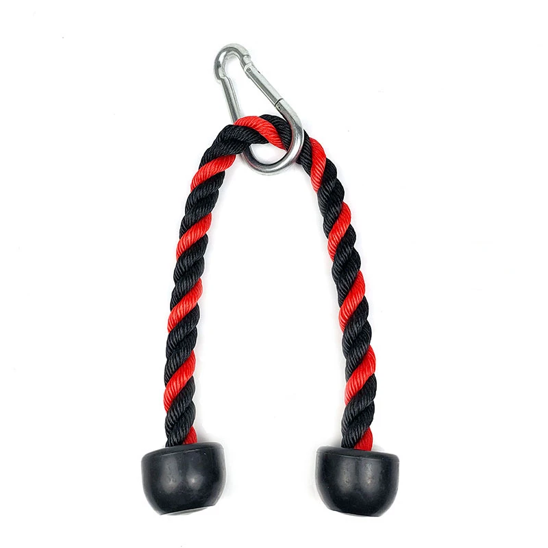 Tricep Rope 2 Colors Fitness Attachment Cable Machine Pulldown Heavy Duty Coated Nylon Rope with Solid Rubber Ends
Tricep Rope 2 Colors Fitness Attachment Cable Machine Pulldown Heavy Duty Coated Nylon Rope with Solid Rubber Ends