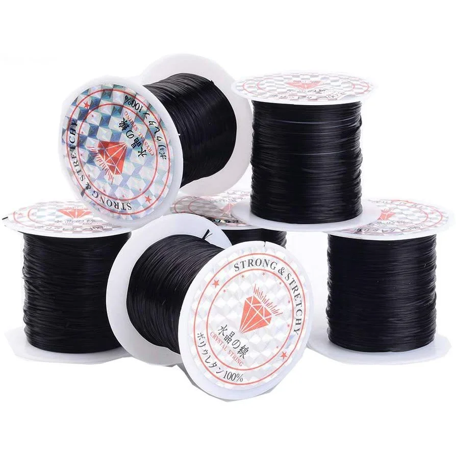 25 Rolls 0.8mm Elastic Fibre Wire Beading Elastic Wire Stretch String Beading Thread Crafting Cord Black for Jewelry Making
25 Rolls 0.8mm Elastic Fibre Wire Beading Elastic Wire Stretch String Beading Thread Crafting Cord Black for Jewelry Making
