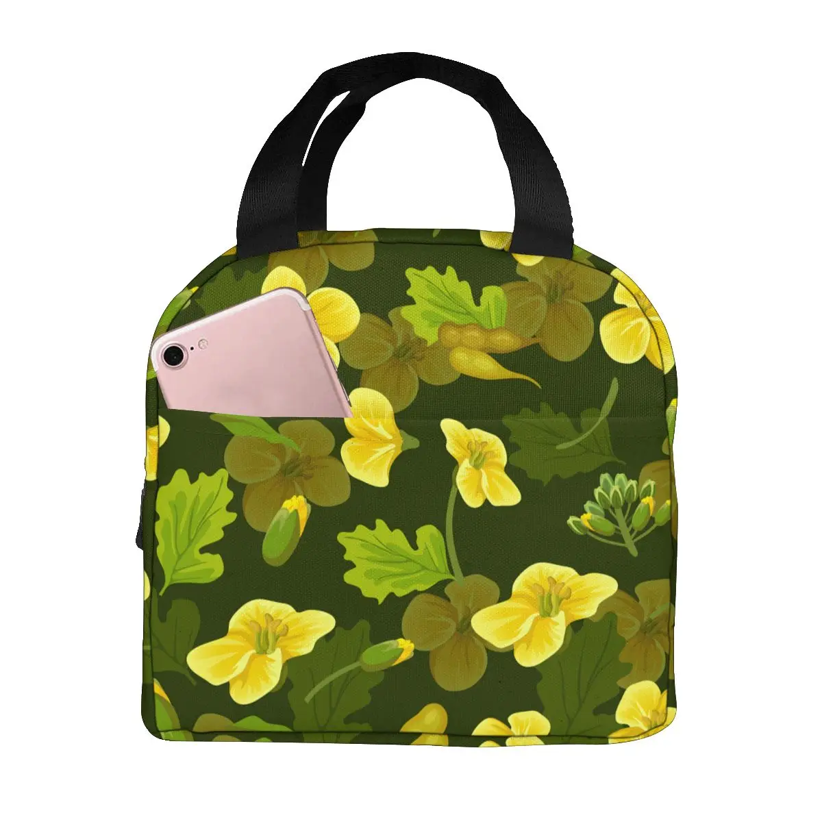 Lunch Bag Rape Flowers Canola Brassica Napus Thermal Insulated Lunch Box Tote Cooler Bag Bento Pouch Container Food Storage Bag
Lunch Bag Rape Flowers Canola Brassica Napus Thermal Insulated Lunch Box Tote Cooler Bag Bento Pouch Container Food Storage Bag