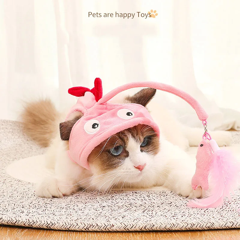 Cat Toys Cat Interactive Toys Kitten Fishing Headdres Hat Feathers Bait Fishing Head Covers Tease Pet Supplies Cat Accessories
Cat Toys Cat Interactive Toys Kitten Fishing Headdres Hat Feathers Bait Fishing Head Covers Tease Pet Supplies Cat Accessories