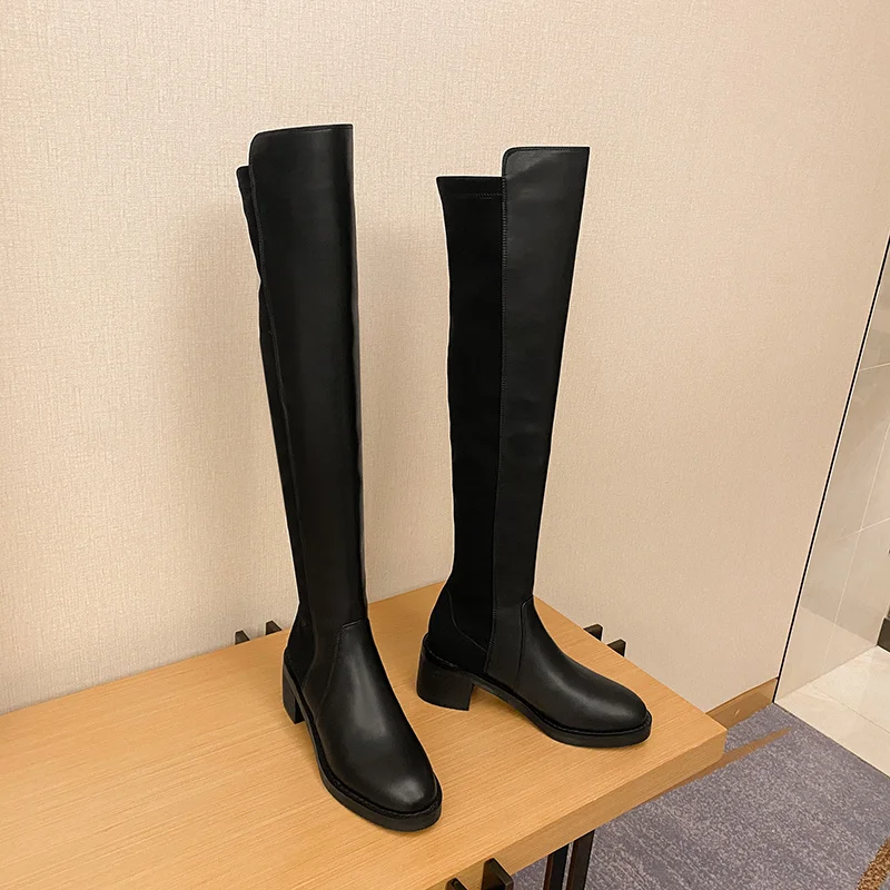 high boots Women's Over the Knee Basic Style Designer Woman Slip On Winter Shoes Women Stretch Boots botines botas mujer 
high boots Women's Over the Knee Basic Style Designer Woman Slip On Winter Shoes Women Stretch Boots botines botas mujer