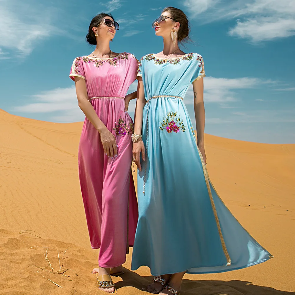 Islam Muslim Long Evening Dress Robe Djellaba Femme Abaya Dubai Turkey Ramadan Velvet African Dresses For Women Musulmane Longue
Islam Muslim Long Evening Dress Robe Djellaba Femme Abaya Dubai Turkey Ramadan Velvet African Dresses For Women Musulmane Longue