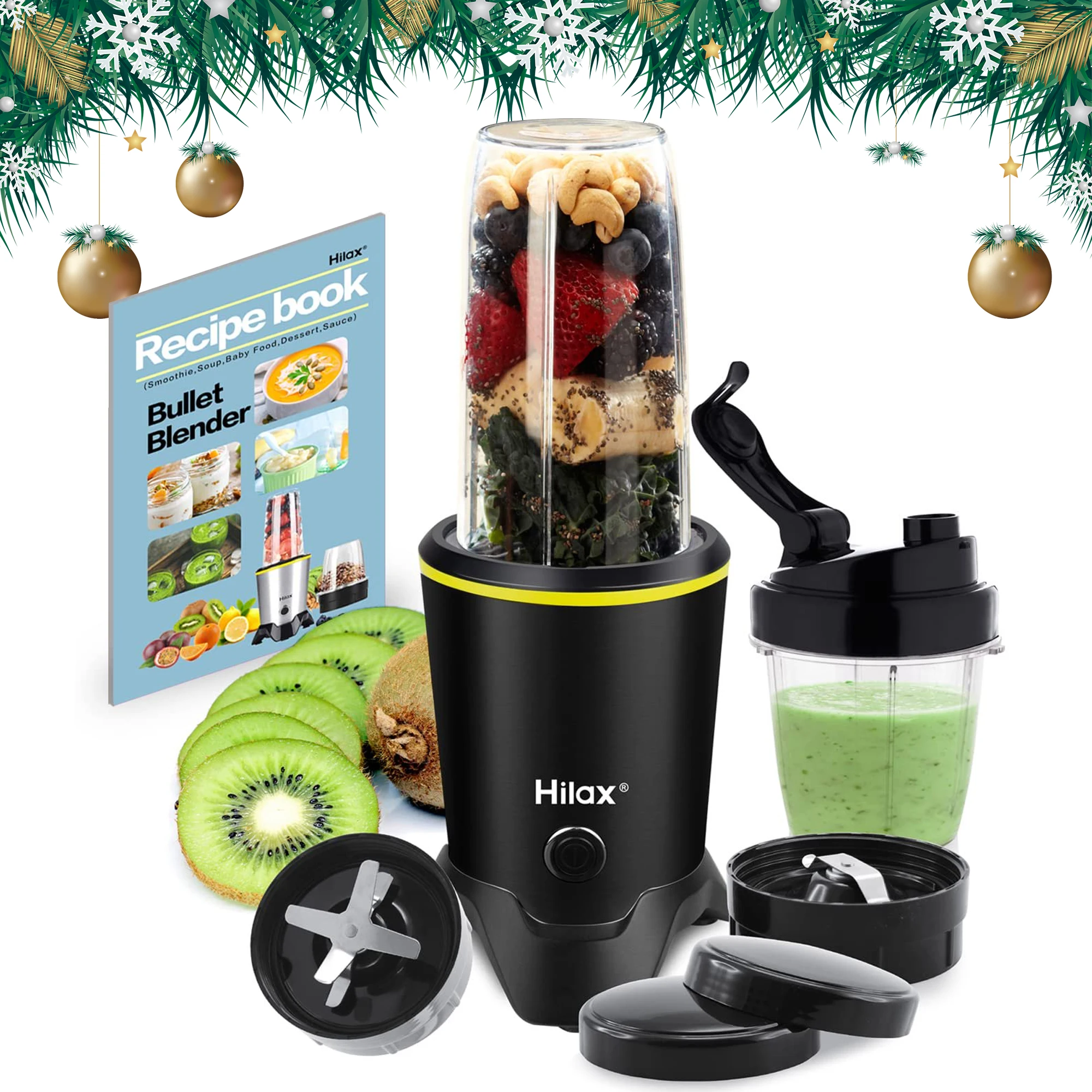 Bullet Blender, 1200W Personal Blender for Smoothies, High Speed Blender for Kitchen, 35oz and 14oz Portable Travel Cups, Extra
Bullet Blender, 1200W Personal Blender for Smoothies, High Speed Blender for Kitchen, 35oz and 14oz Portable Travel Cups, Extra