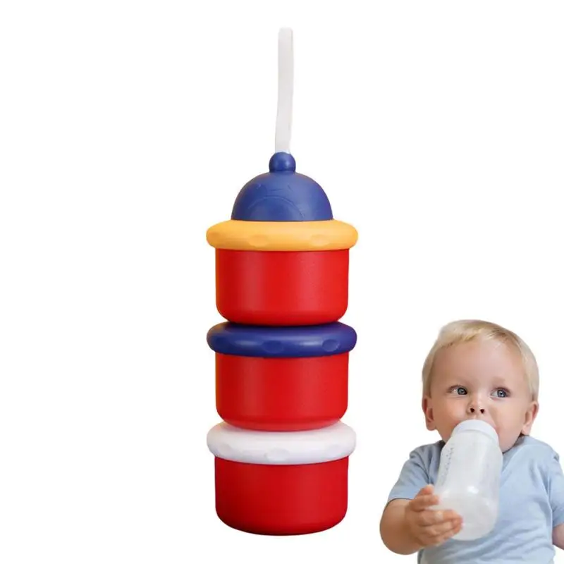 Baby Bottle Milk Powder Formula Dispenser Three-layered Milk Powder Container For Baby Moisture-Proof Baby Supplies For Storage
Baby Bottle Milk Powder Formula Dispenser Three-layered Milk Powder Container For Baby Moisture-Proof Baby Supplies For Storage
