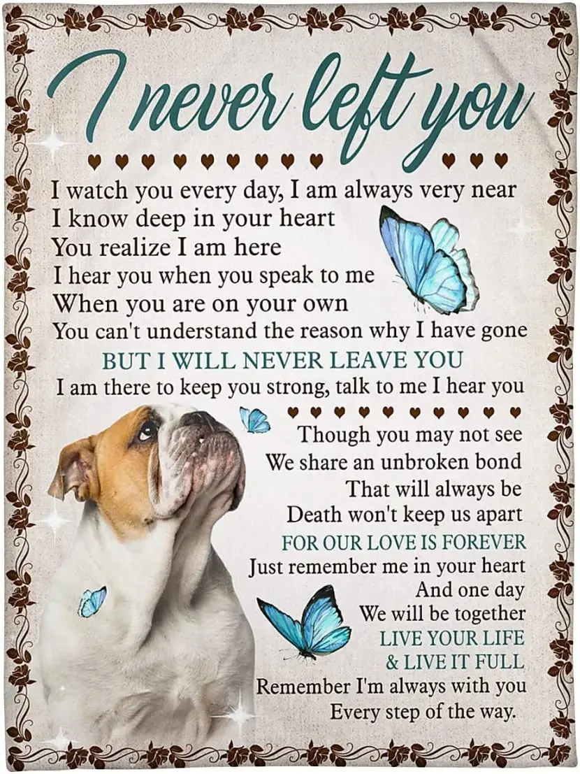 Одеяло Bulldog I Never Left You с фотографиями, лучший подарок на день рождения Муж папа, жена, сын, мать, отец, Рождество, День благодарения
Одеяло Bulldog I Never Left You с фотографиями, лучший подарок на день рождения Муж папа, жена, сын, мать, отец, Рождество, День благодарения