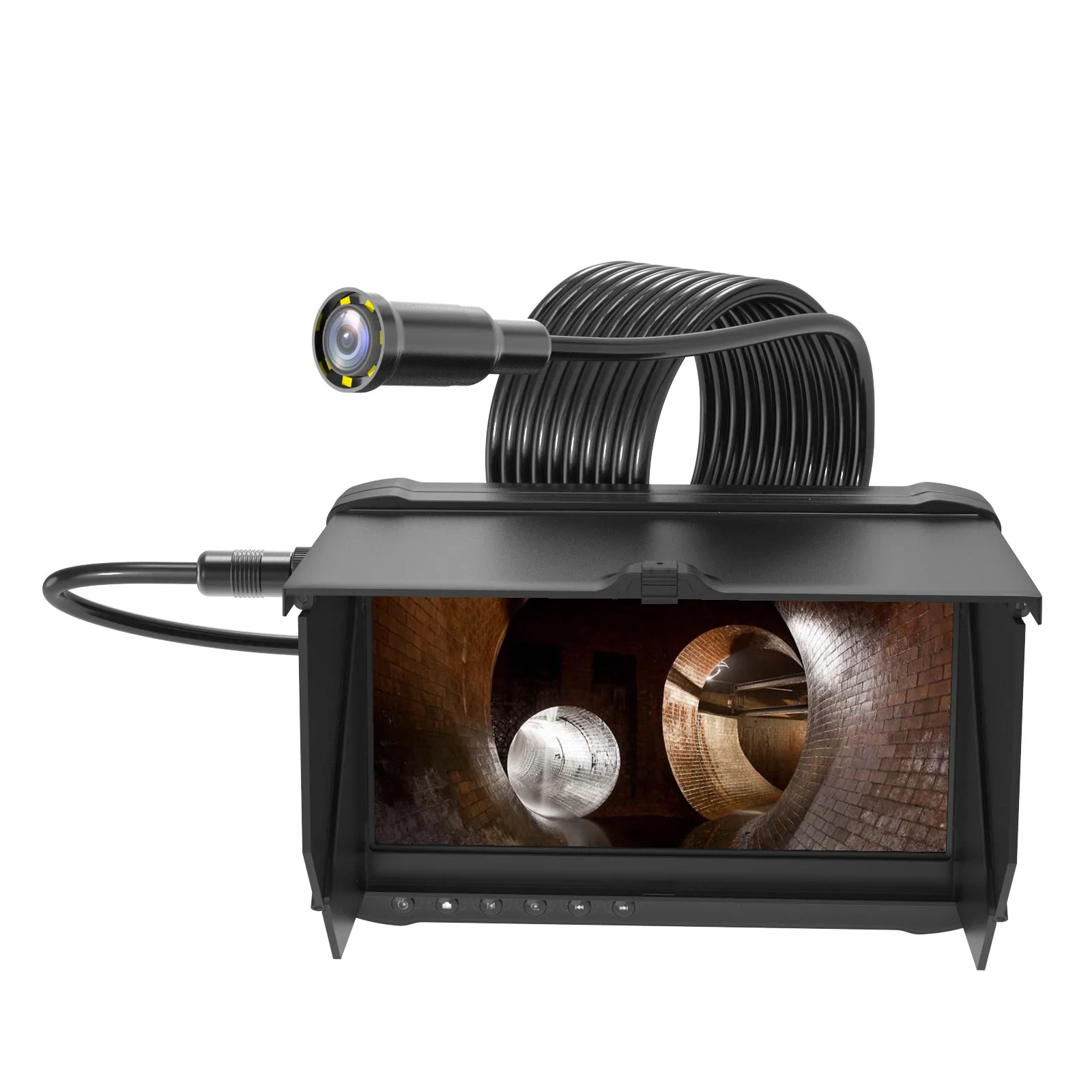 5 inch LCD screen Drain Inspection Camera Sewer Pipe Industrial Endoscope Waterproof IP68 Videoscope 10M Snake cable
5 inch LCD screen Drain Inspection Camera Sewer Pipe Industrial Endoscope Waterproof IP68 Videoscope 10M Snake cable