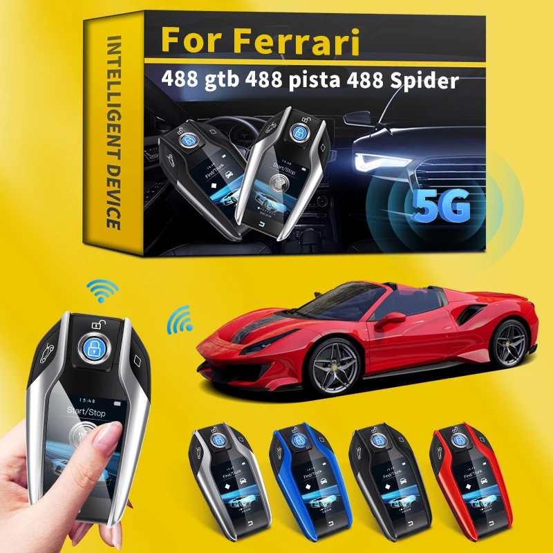 Для Ferrari 488 Gtb 488 Pista 488 Spider Car многоязычный роскошный ЖК смарт-ключ модифицированный универсальный смарт-пульт дистанционного управления ЖК-э...
Для Ferrari 488 Gtb 488 Pista 488 Spider Car многоязычный роскошный ЖК смарт-ключ модифицированный универсальный смарт-пульт дистанционного управления ЖК-э...