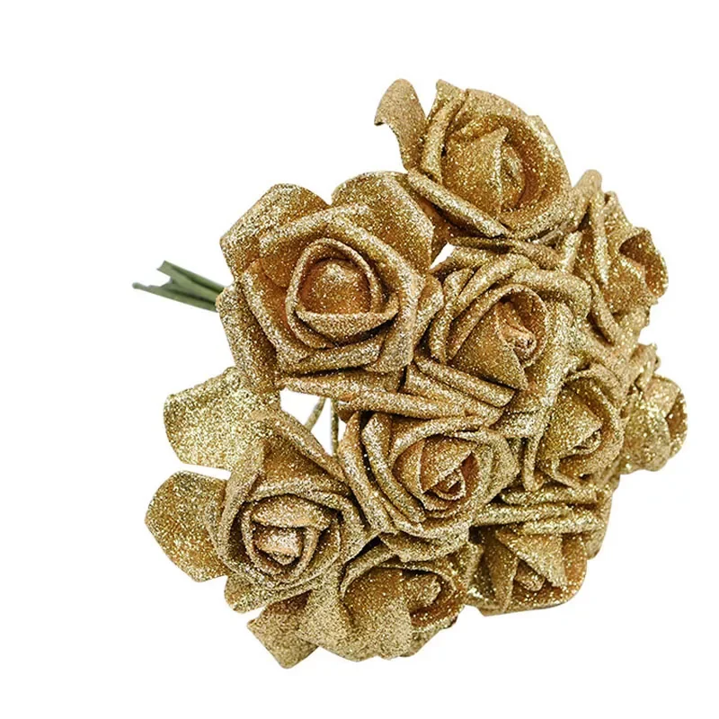10Pcs Glitter Foam Rose Artificial Flowers Bouquet Wedding Decoration Flower Rose Home Decoration Flores Fake Rose Flower
10Pcs Glitter Foam Rose Artificial Flowers Bouquet Wedding Decoration Flower Rose Home Decoration Flores Fake Rose Flower