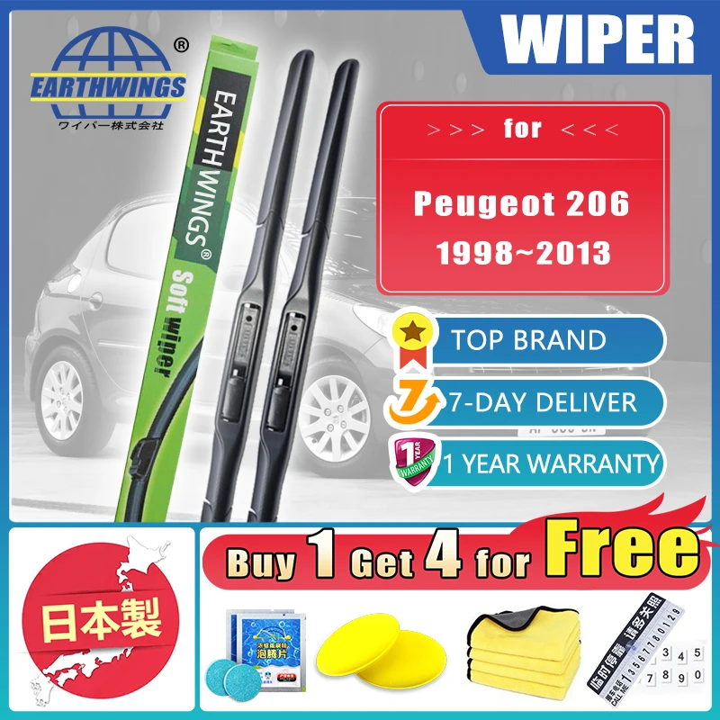 For Peugeot 206 206+ 207 Compact Brasil 207i 1998 1999 2000~2013 Front Wiper Blades Brush Windscreen Windshields Car Accessories
For Peugeot 206 206+ 207 Compact Brasil 207i 1998 1999 2000~2013 Front Wiper Blades Brush Windscreen Windshields Car Accessories