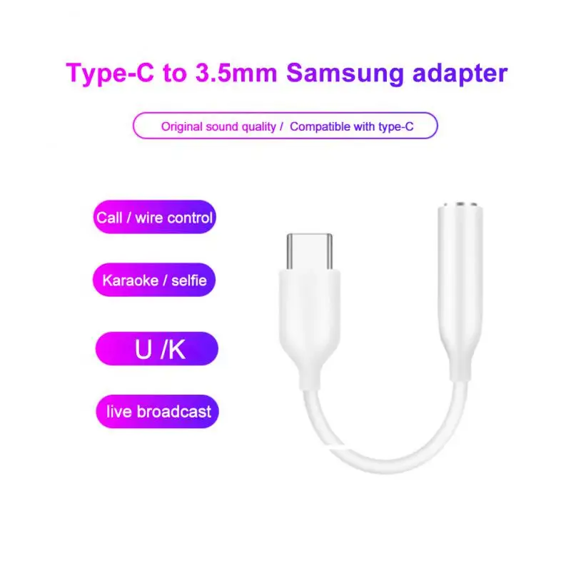 Type C To 3.5mm Jack Headphone Adapter Cable For Samsung USB C To 3.5 Audio Aux Cable Round Hole Headphone Converter Adapter
Type C To 3.5mm Jack Headphone Adapter Cable For Samsung USB C To 3.5 Audio Aux Cable Round Hole Headphone Converter Adapter