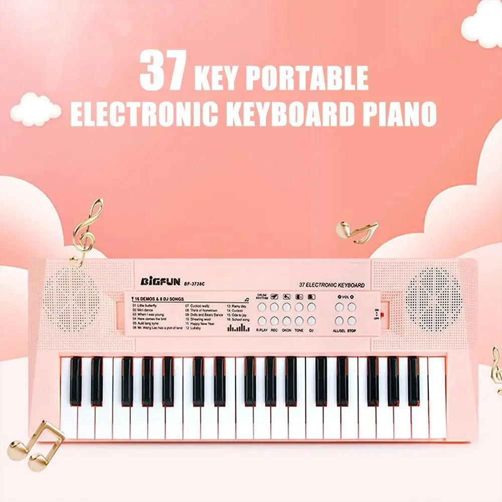37 Keys Black Digital Electronic Keyboard Electronic Synthesiz piano Musical keyboard Instrument Gifts Musical professional Z4O2
37 Keys Black Digital Electronic Keyboard Electronic Synthesiz piano Musical keyboard Instrument Gifts Musical professional Z4O2