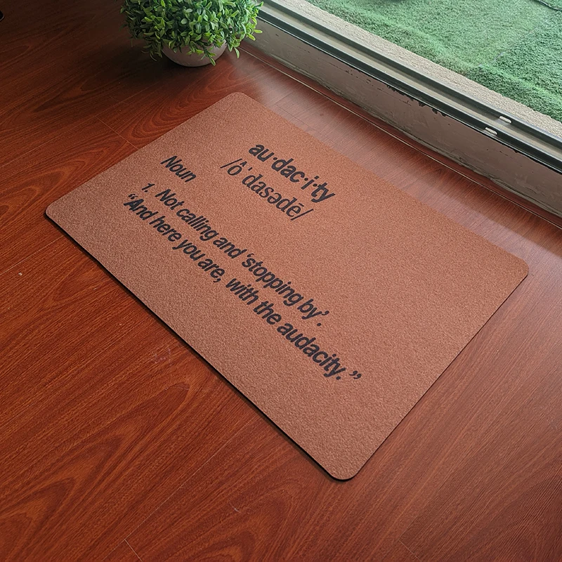 Front Door Mat Audacity Welcome Mat Machine Washable Rubber Non Slip Backing Bathroom Kitchen Funny Doormat Indoor Outdoor Rug
Front Door Mat Audacity Welcome Mat Machine Washable Rubber Non Slip Backing Bathroom Kitchen Funny Doormat Indoor Outdoor Rug