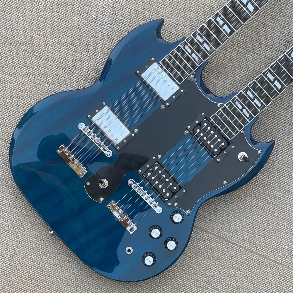 Электрическая гитара Relic Blue 12 и 6 струн Slash 1275 с двойной шеей SG, инкрустированные параллелограммами, гитары, гитары
Электрическая гитара Relic Blue 12 и 6 струн Slash 1275 с двойной шеей SG, инкрустированные параллелограммами, гитары, гитары