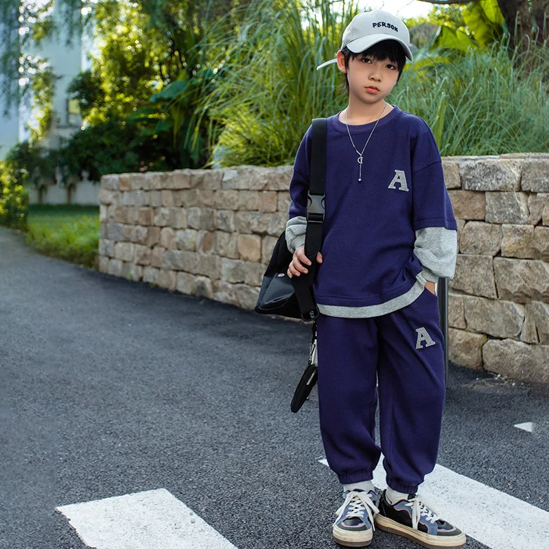 Boys Autumn Clothing Sets 2022 Children Casual Patchwork Tops Pullover Clothes+long Pants Sports 2-Piece Set Fashion Kids Suits
Boys Autumn Clothing Sets 2022 Children Casual Patchwork Tops Pullover Clothes+long Pants Sports 2-Piece Set Fashion Kids Suits