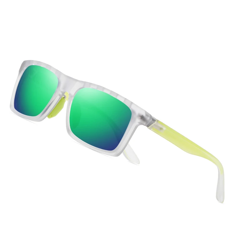 

Мужские спортивные солнцезащитные очки TR90, поляризационные очки с отверстиями для воздуха и защитой от ультрафиолета UV400, квадратные цветн...