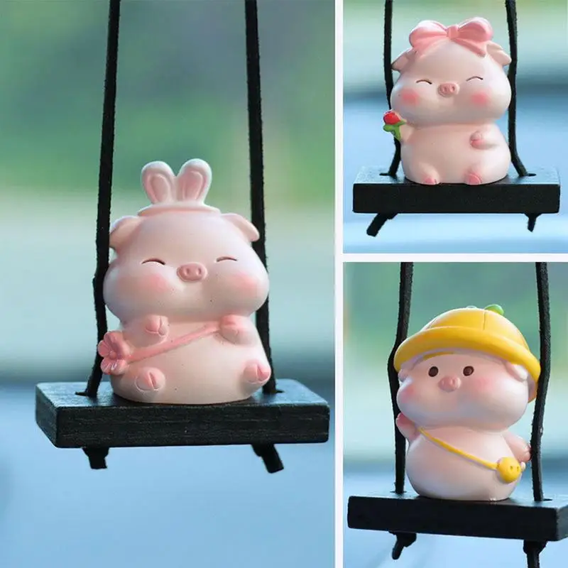 Car Swing Pig Ornaments Automotive Rear View Mirror Pendant Cute auto Hanging Flying Pig Charm Ornaments Interior Accessory
Car Swing Pig Ornaments Automotive Rear View Mirror Pendant Cute auto Hanging Flying Pig Charm Ornaments Interior Accessory