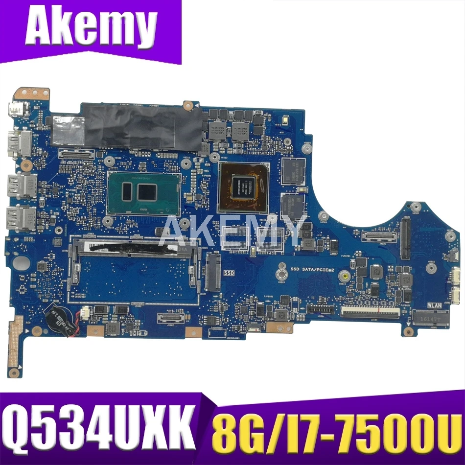 Материнская плата ASUS Q534UXK Q534UX UX560UX UX560UXK Q524UX Q524UXK материнская плата для ноутбука 8G/I7-7500U GTX950M/V2G
Материнская плата ASUS Q534UXK Q534UX UX560UX UX560UXK Q524UX Q524UXK материнская плата для ноутбука 8G/I7-7500U GTX950M/V2G