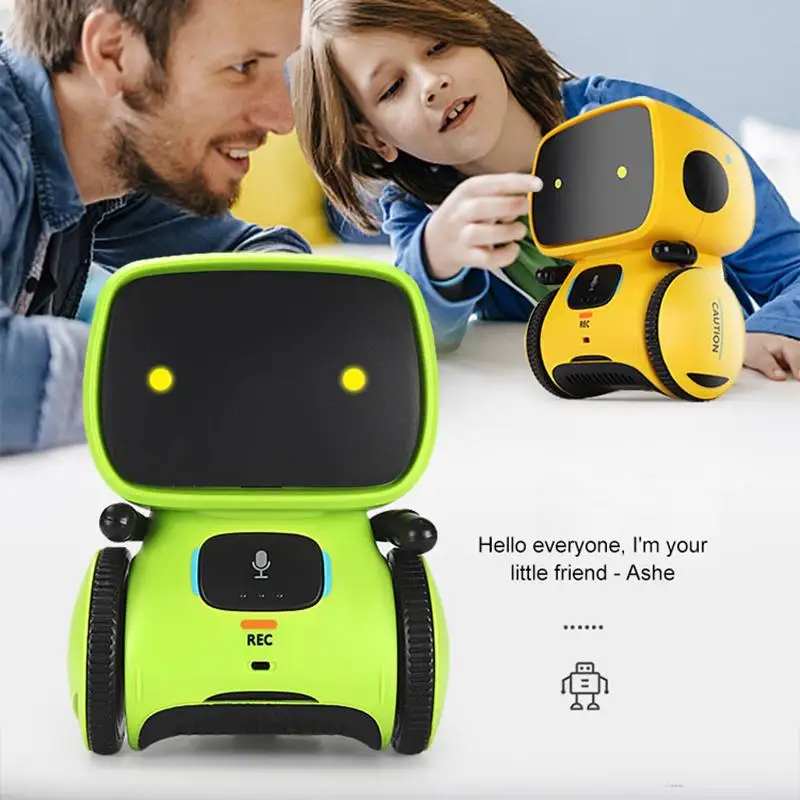 Emo Robot Intelligent Robot Dancing Voice Command Sensor, Sing, Dance, Re-read Robot Toys for Kids Boys and Girls Speaking Robot
Emo Robot Intelligent Robot Dancing Voice Command Sensor, Sing, Dance, Re-read Robot Toys for Kids Boys and Girls Speaking Robot