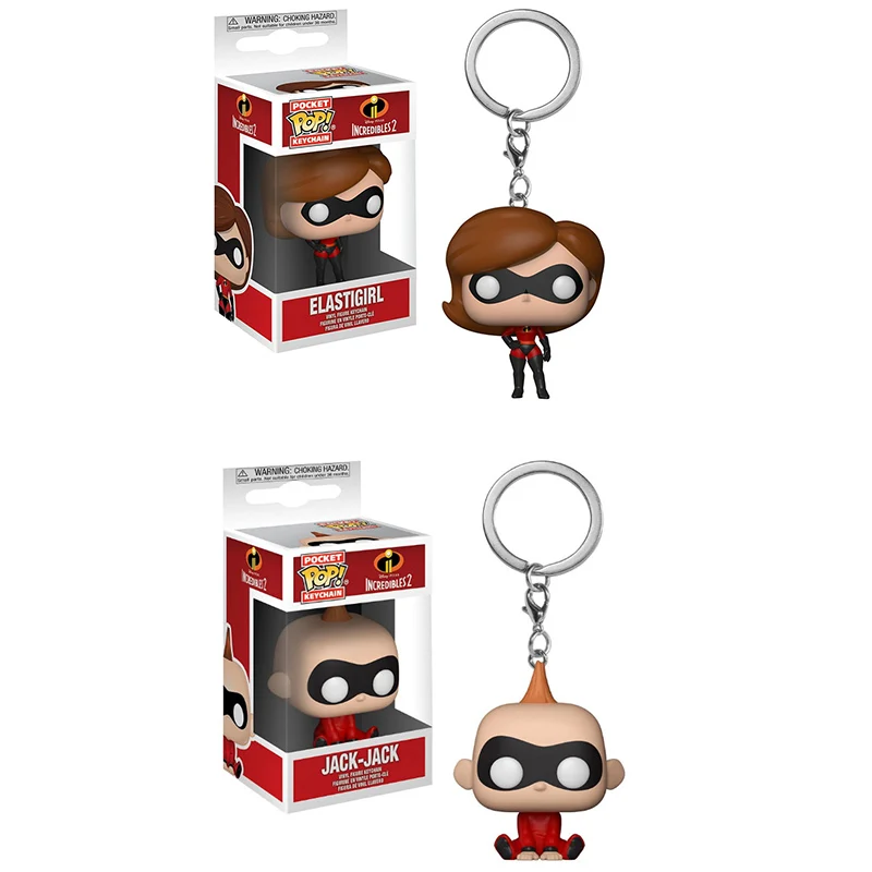Карманный брелок Funko POP игрушка Elastigirl Jack-Jack карманный для ключей сумка подвеска