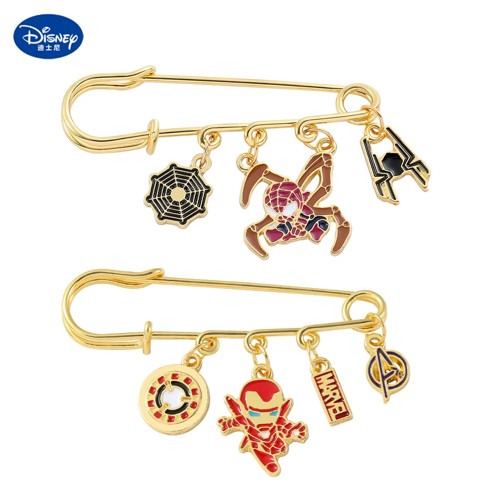 The Avengers Superhero Iron Man Spiderman Charm Pendant Pin Safety Pin Metal Badge Fashion Jewelry Accessories for Fans Gift 
The Avengers Superhero Iron Man Spiderman Charm Pendant Pin Safety Pin Metal Badge Fashion Jewelry Accessories for Fans Gift