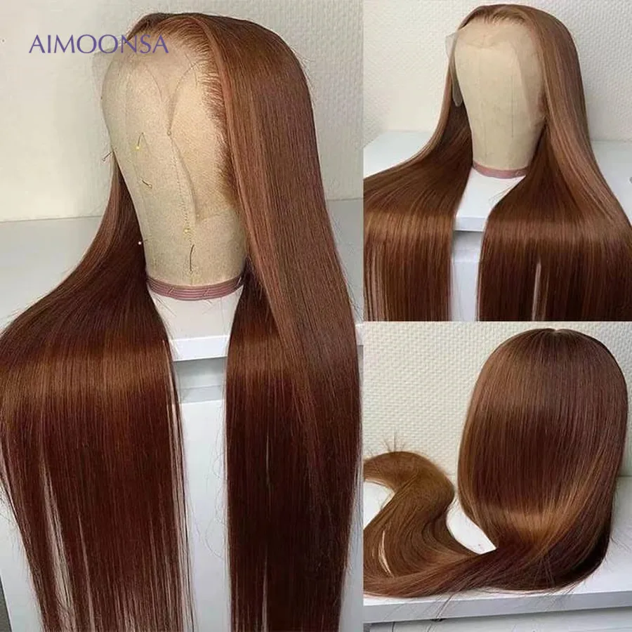 Hd Lace Frontal Wig Transparent Colored Human Hair Wigs For Black Women 13x4 Brown Straight Lace Front Wig Brazilian Hair Remy
Hd Lace Frontal Wig Transparent Colored Human Hair Wigs For Black Women 13x4 Brown Straight Lace Front Wig Brazilian Hair Remy