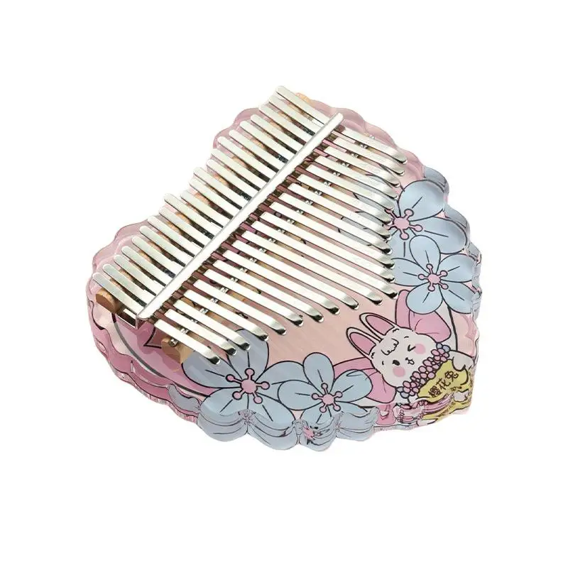 1 шт. Sakura Rabbit прозрачный Kalimba 17/21 тона Kalimba сценическое представление профессиональные музыкальные инструменты Kalimba
1 шт. Sakura Rabbit прозрачный Kalimba 17/21 тона Kalimba сценическое представление профессиональные музыкальные инструменты Kalimba