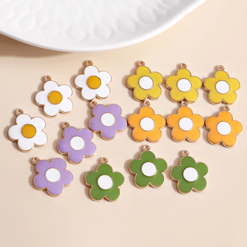 10pcs 8*20mm Enamel Colorful Flower Charms for Earrings Necklace Pendants Cute Plant Charms DIY Jewelry Making Accessories
10pcs 8*20mm Enamel Colorful Flower Charms for Earrings Necklace Pendants Cute Plant Charms DIY Jewelry Making Accessories