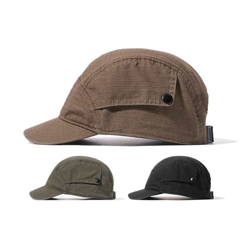 2023 Men Outdoor Baseball Cap Adjustable Spring Summer Sun Protection Hat Vintage Solid Color Peaked Cap
2023 Men Outdoor Baseball Cap Adjustable Spring Summer Sun Protection Hat Vintage Solid Color Peaked Cap