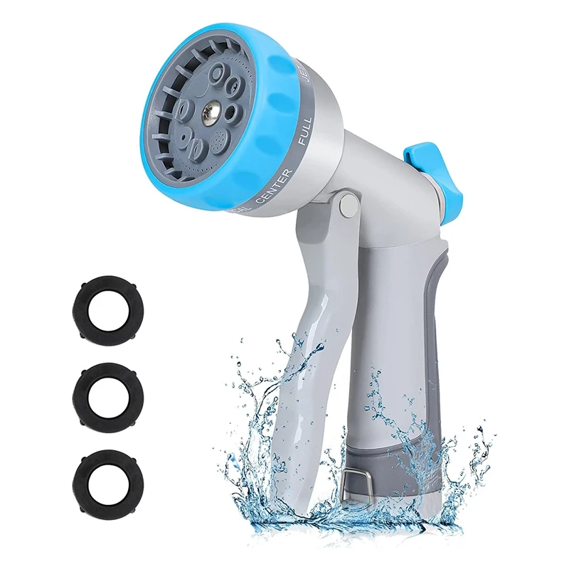 Сопло для садового шланга, сопло для водяного шланга с 8 регулируемыми режимами распыления, сопло для шланга высокого давления для полива сада
Сопло для садового шланга, сопло для водяного шланга с 8 регулируемыми режимами распыления, сопло для шланга высокого давления для полива сада