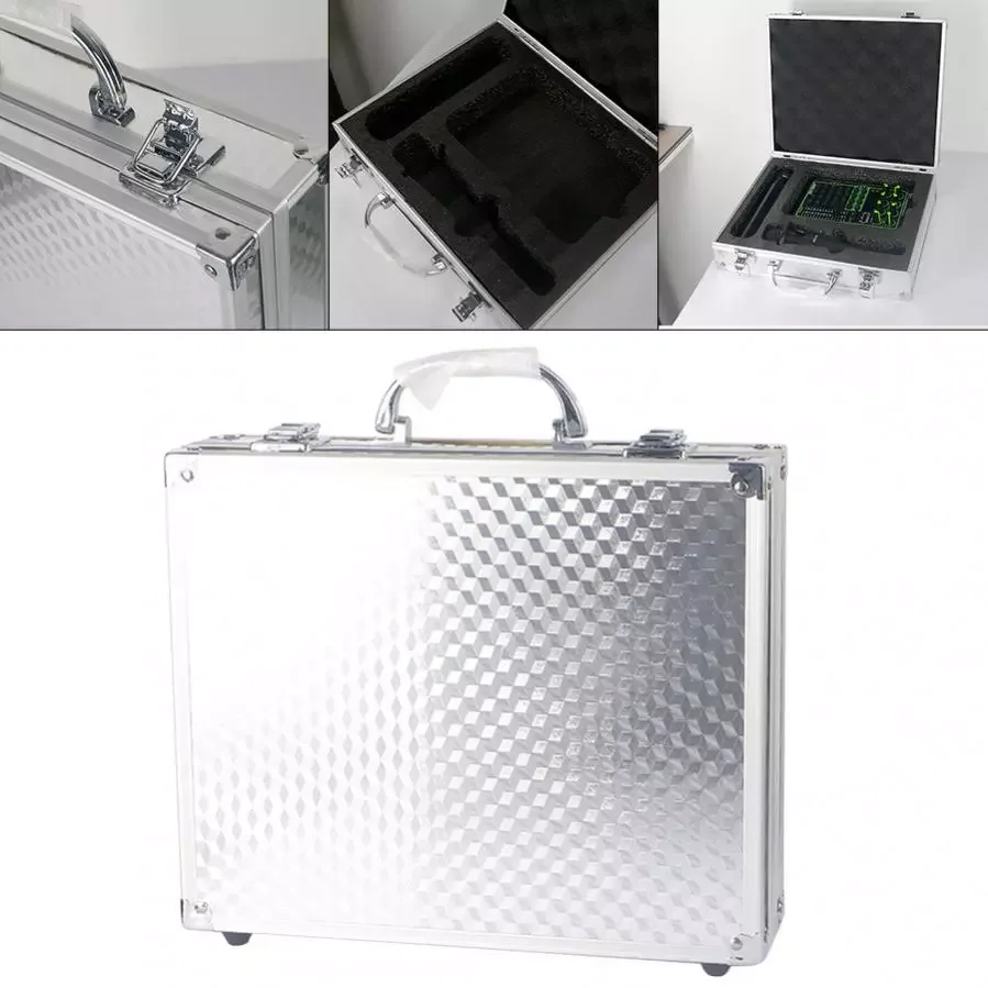 Sound Card Microphone Aluminum Box Storage Box Mic Storage Sponge Box Silver Metal Suitcase Live Equipment Studio Recording Box
Sound Card Microphone Aluminum Box Storage Box Mic Storage Sponge Box Silver Metal Suitcase Live Equipment Studio Recording Box