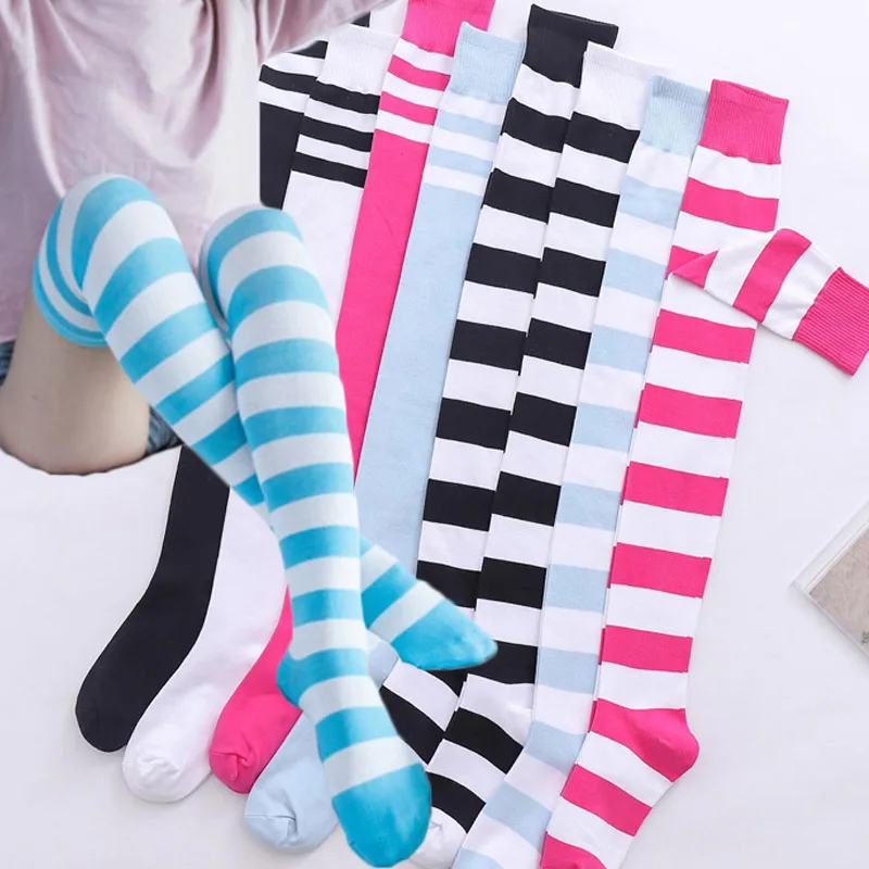 Sexy Black White Striped Long Socks Women Thigh High Socks Over The Knee Stockings Japanese Lolita Ladies Girls Knee High Socks
Sexy Black White Striped Long Socks Women Thigh High Socks Over The Knee Stockings Japanese Lolita Ladies Girls Knee High Socks