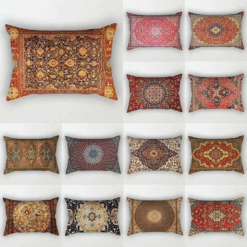30x50cm Turkey Style Persian Carpet Print Pillowcase Bohe Flower Line Polyester Pillow Cover Sofa Bedroom Pillow Case Home Decor
30x50cm Turkey Style Persian Carpet Print Pillowcase Bohe Flower Line Polyester Pillow Cover Sofa Bedroom Pillow Case Home Decor
