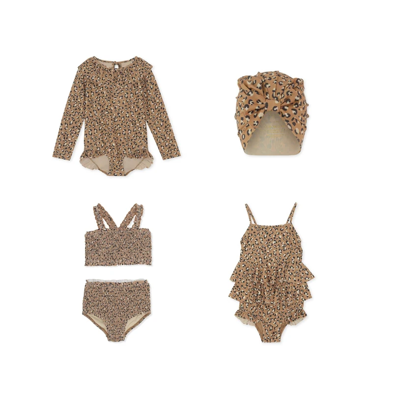 Summer Bobo New Arrival KS Girls Leopard Print Swimwear Children Ruffle Swimming Suits Brand Designer Hawaii Bikini Baby Clothes
Summer Bobo New Arrival KS Girls Leopard Print Swimwear Children Ruffle Swimming Suits Brand Designer Hawaii Bikini Baby Clothes
