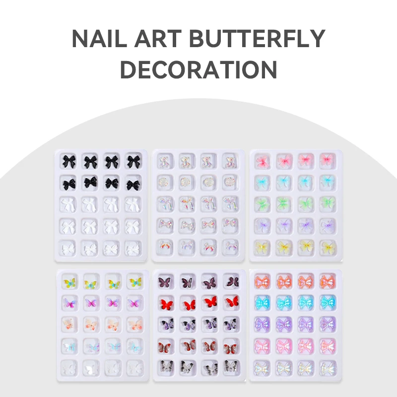 New butterfly jewelry for nail enhancement, 3D three-dimensional illusion, aurora candy color, resin nail decoration
New butterfly jewelry for nail enhancement, 3D three-dimensional illusion, aurora candy color, resin nail decoration