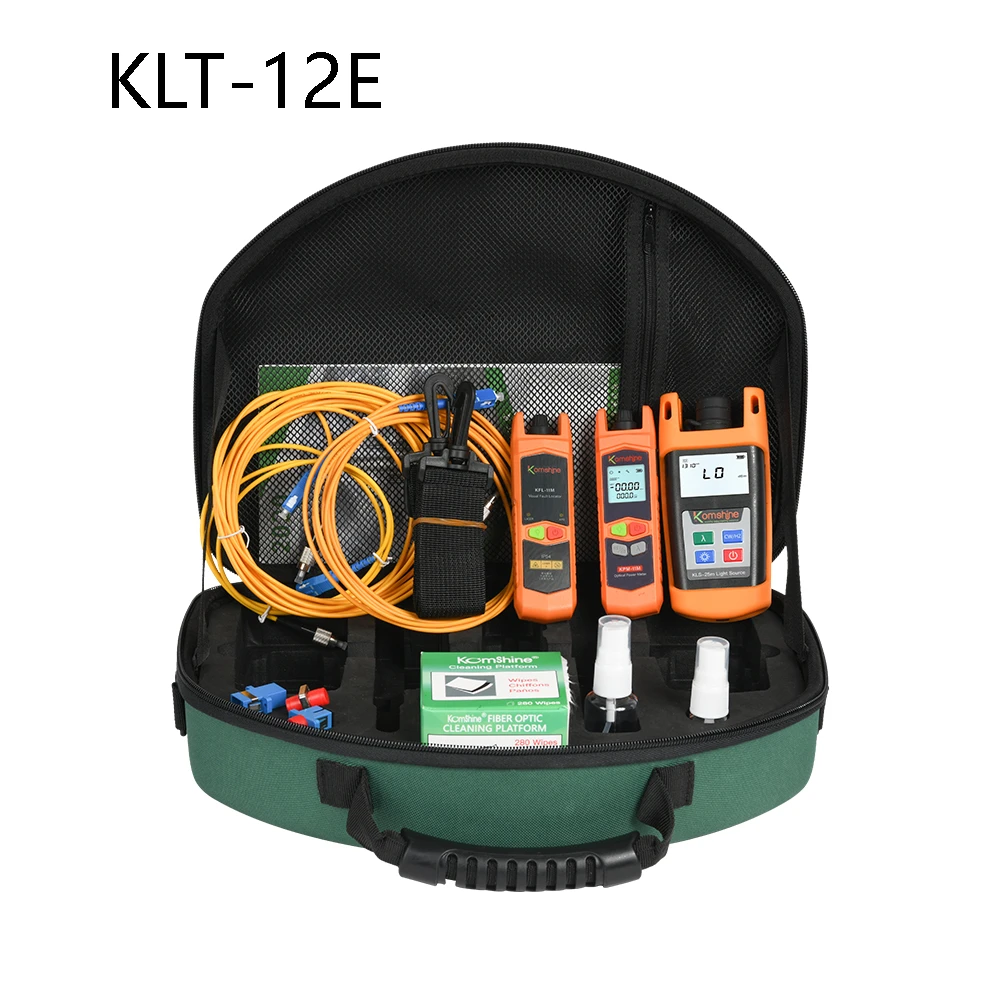 KLT-12E KLT-15D FTTH Optic Fiber Loss Test Kits with Opticial Power Meter Opticial Light Source Visual Fault Locator etc
KLT-12E KLT-15D FTTH Optic Fiber Loss Test Kits with Opticial Power Meter Opticial Light Source Visual Fault Locator etc