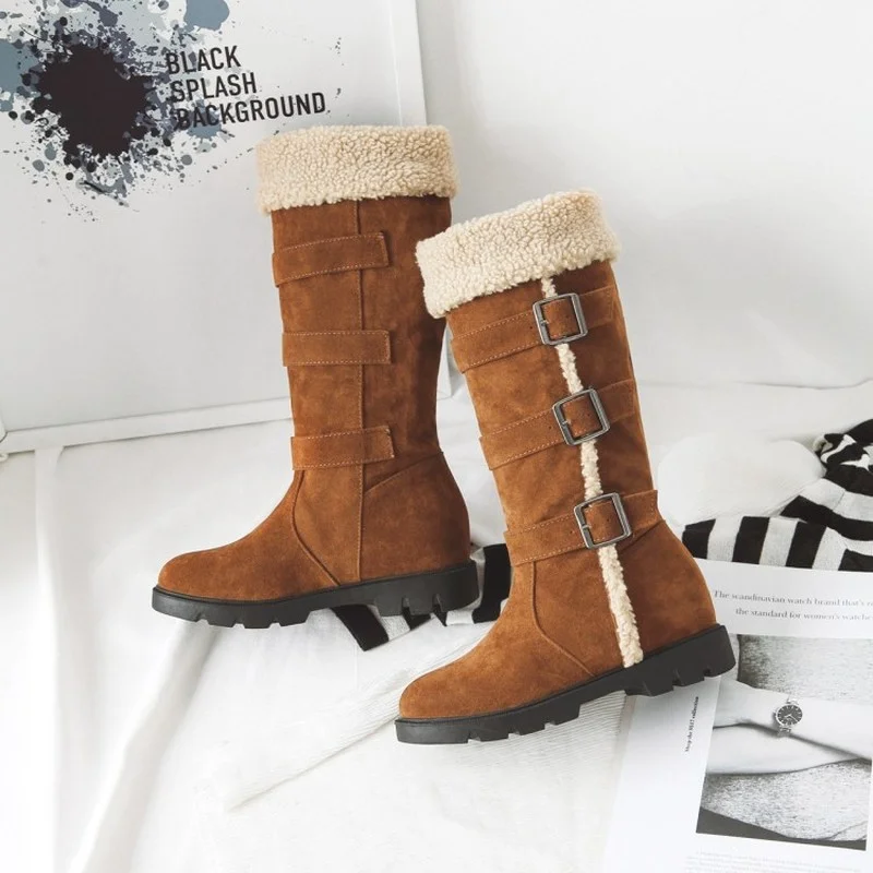 Women Winter Fur Warm Snow Boots Ladies Warm Wool Booties High Boot Comfortable Shoes Plus Size 33-44Casual Women Mid Boots New
Women Winter Fur Warm Snow Boots Ladies Warm Wool Booties High Boot Comfortable Shoes Plus Size 33-44Casual Women Mid Boots New