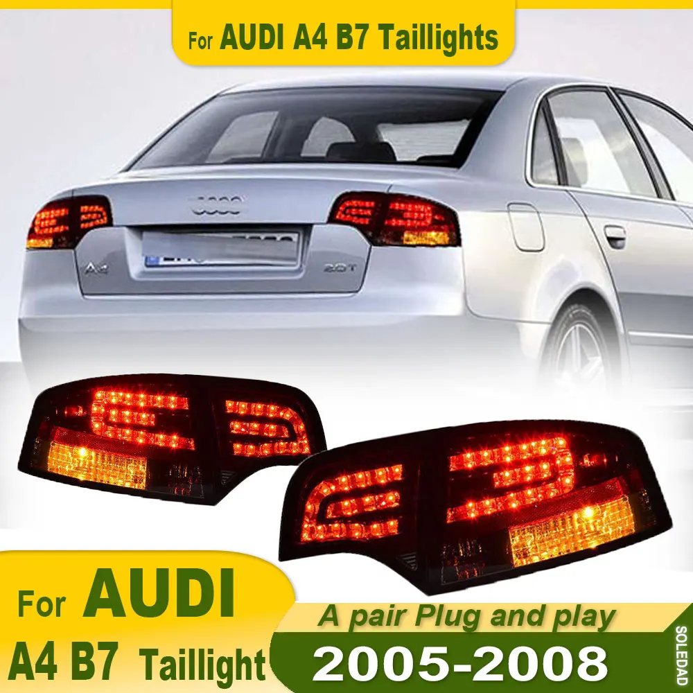 Светодиодные задние фонари для Audi A4 B7 2005 2006 2007 2008 новый стиль полностью