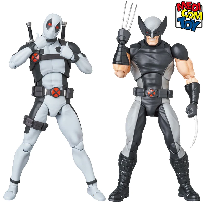 

In Stock Original Medicom Toy Mafex No 171 172 WOLVERINE DEADPOOL X FORCE Ver Anime Figure Model Collecile Action Toys Gifts