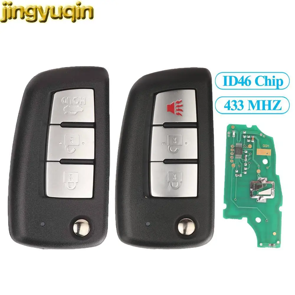 Jingyuqin 5pcs 3 Buttons Remote Car Key Fob 433Mhz ID46 Chip For Nissan New Bluebird LANNIA Sunny SYLPHY TIIDA 2016 2017
Jingyuqin 5pcs 3 Buttons Remote Car Key Fob 433Mhz ID46 Chip For Nissan New Bluebird LANNIA Sunny SYLPHY TIIDA 2016 2017