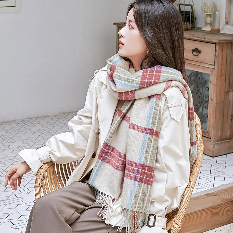 New In Warm Cashmere Scarf Women Luxury Winter Pashmina Shawl Wrap Plaid Scarves Men Tassel foulard femme luxe marque 2022
New In Warm Cashmere Scarf Women Luxury Winter Pashmina Shawl Wrap Plaid Scarves Men Tassel foulard femme luxe marque 2022