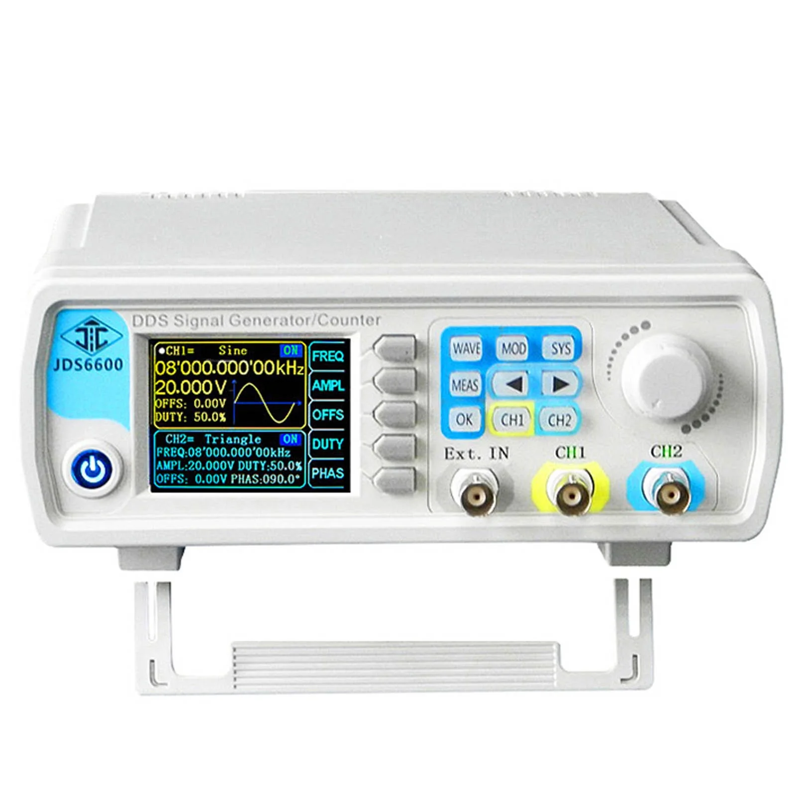 JDS6600-60M60MHz DDS Function Signal Generator Digital Control Dual-channel Frequency Meter Arbitrary Waveform Generator
JDS6600-60M60MHz DDS Function Signal Generator Digital Control Dual-channel Frequency Meter Arbitrary Waveform Generator