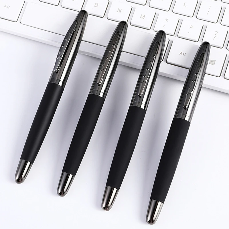 

Высококачественная металлическая ручка 0,5 мм для бизнеса и офиса, запись совещаний, запись записей, ручка для письма, шариковая ручка для обучения осмотру и письма