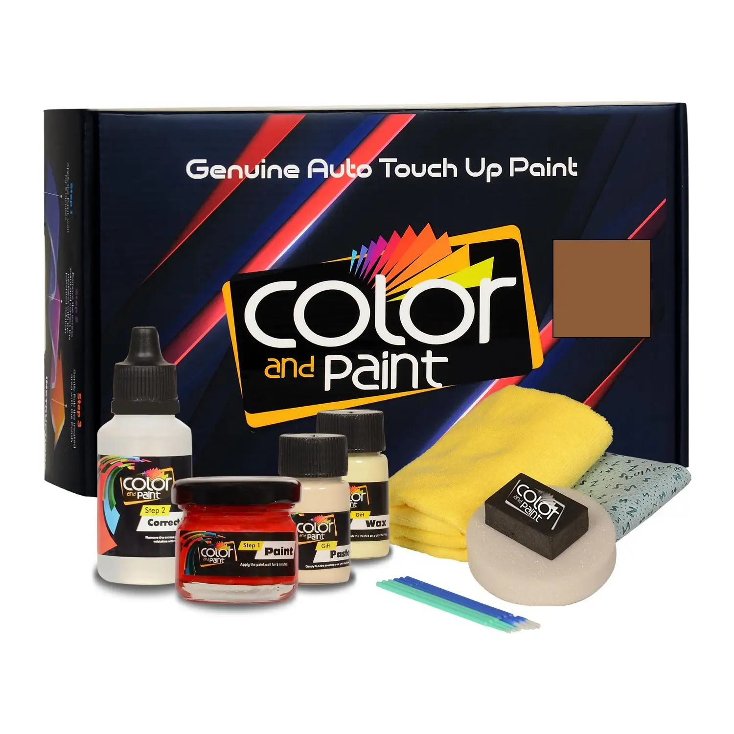 

Color and Paint compatible with Ford America Automotive Touch Up Paint - LIGHT DESERT TAN - 8Q - Basic Care