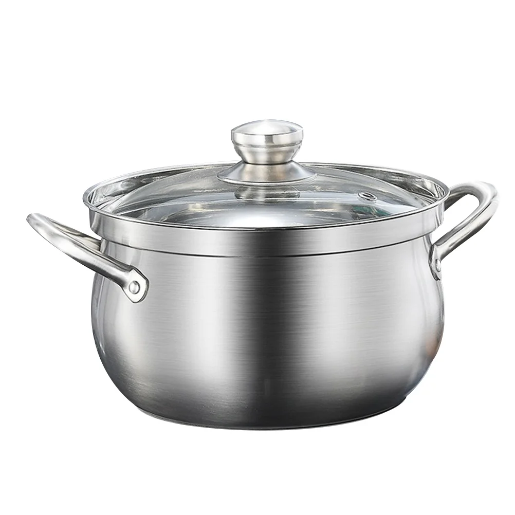 Суповая кастрюля из нержавеющей стали, кухонная многофункциональная кастрюля, кастрюля с плоским дном
Суповая кастрюля из нержавеющей стали, кухонная многофункциональная кастрюля, кастрюля с плоским дном