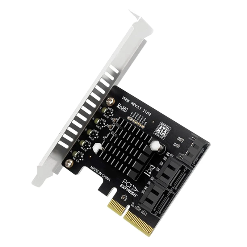 Плата расширения PCI-E SATA PCI-E X4-5 портов, плата расширения SATA 3,0 для настольных компьютеров, Jmb585 Sup Port s Mac Os Windows Linux
Плата расширения PCI-E SATA PCI-E X4-5 портов, плата расширения SATA 3,0 для настольных компьютеров, Jmb585 Sup Port s Mac Os Windows Linux
