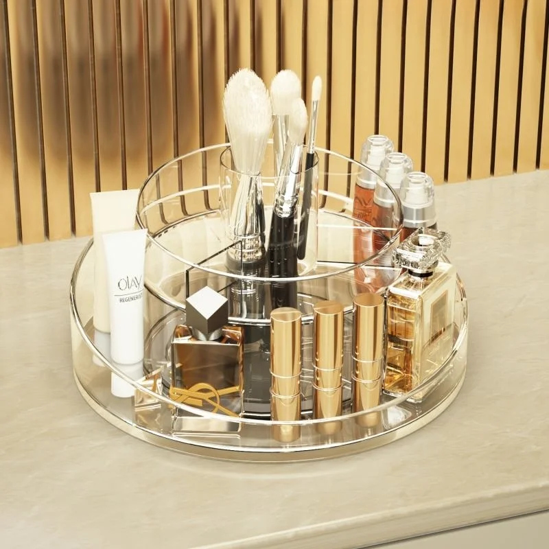 Rotating Makeup Organizer Circular Cosmetic Acrylic Dresser Rotate Organizer Plastic Transparent Makeup Lipstick Storage Holder
Rotating Makeup Organizer Circular Cosmetic Acrylic Dresser Rotate Organizer Plastic Transparent Makeup Lipstick Storage Holder